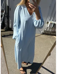 VMALVA LS V-NECK LONG DRESS 2
