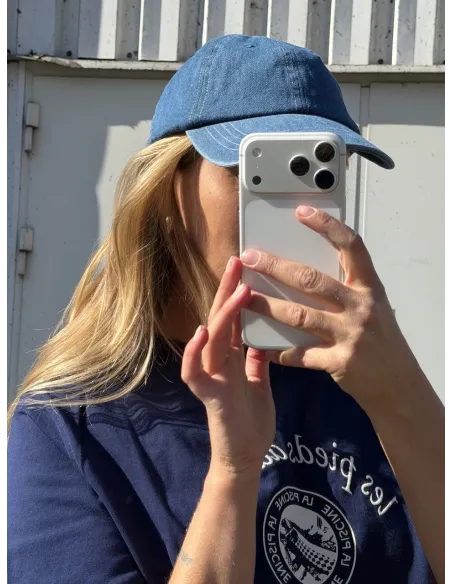 SLFWINNY DENIM LOGO CAP