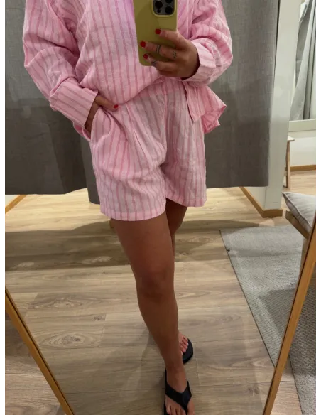 JXALMIRA LINEN BLEND HW SHORTS