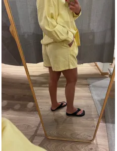 JXALMIRA LINEN BLEND HW SHORTS 2
