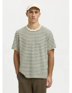 SLHKEVIN STRIPE SS O-NECK TEE 2
