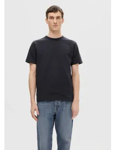SLHSANDER SEERSUCKER SS O-NECK TEE