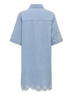 ONLBELLE SS HALF PLACKET DNM DRESS 2