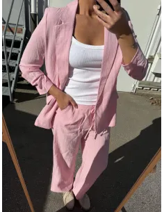ONLITA 3/4 LINEN LOOK BLAZER 2