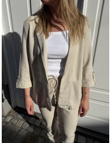 VMJESMILO 3/4 LOOSE BLAZER WVN GA NOOS