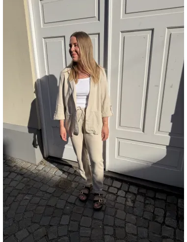 VMJESMILO 3/4 LOOSE BLAZER WVN GA NOOS