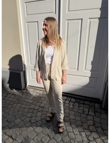 VMJESMILO 3/4 LOOSE BLAZER WVN GA NOOS