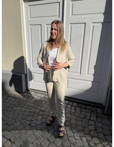 VMJESMILO 3/4 LOOSE BLAZER WVN GA NOOS