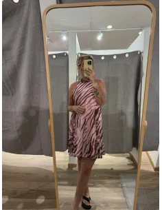 JXEMILIA CHIFFON HALTERNECK DRESS 2