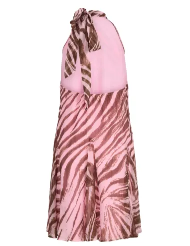 JXEMILIA CHIFFON HALTERNECK DRESS