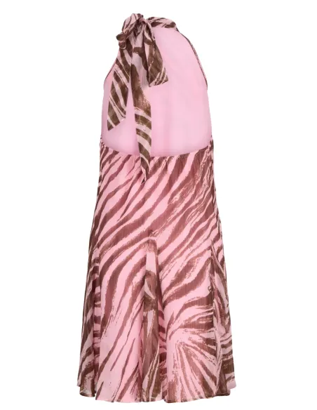 JXEMILIA CHIFFON HALTERNECK DRESS