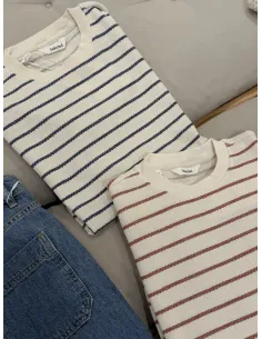SLHDJANGO STRIPE SS O-NECK TEE 2