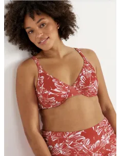 Ulricehamn bikini bra RED FLOWERS 2