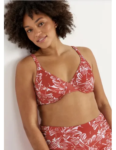 Ulricehamn bikini bra RED FLOWERS