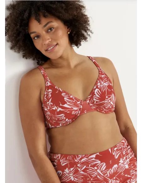 Ulricehamn bikini bra RED FLOWERS