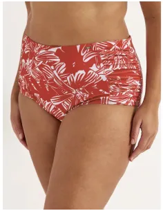 Honolulu bikini brief RED FLOWERS