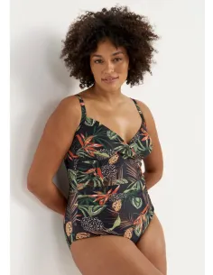 Samui shaping swimsuit DARK TROPICAL