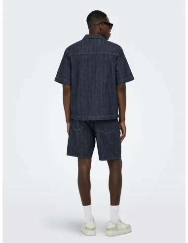 ONSWAYNE S/S DB 7354 AZG DNM SHIRT
