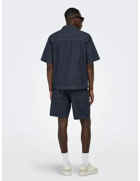 ONSWAYNE S/S DB 7354 AZG DNM SHIRT
