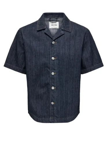 ONSWAYNE S/S DB 7354 AZG DNM SHIRT