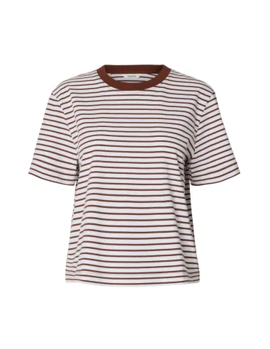SLFESSENTIAL SS STRIPED BOXY TEE NOOS