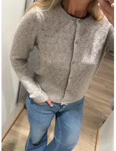 VMDOFFY STITCH LS O-NECK CARDIGAN NOOS