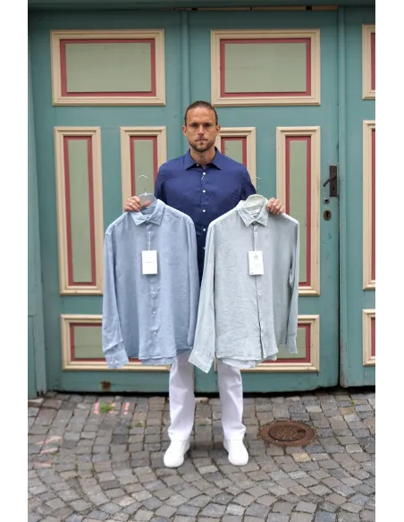 SLHREGKYLIAN-LINEN SHIRT LS CLASSIC