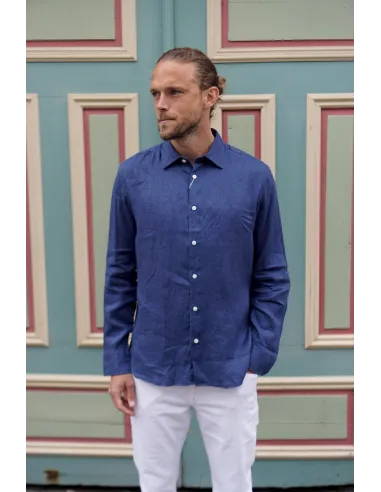 SLHREGKYLIAN-LINEN SHIRT LS CLASSIC