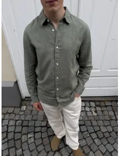 ONSCAIDEN LS SOLID LINEN SHIRT NOOS