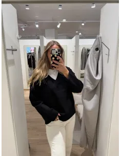 OBJREYNARD V-NECK PULLOVER