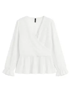 VMDORA LS V-NECK PLISSE TOP 2