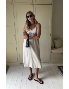 VMJESMILO CALF SINGLET DRESS WVN NOOS