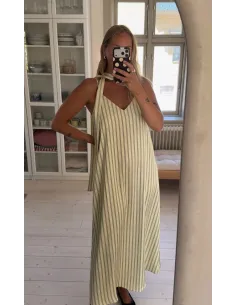 OBJCHILLI S/L LONG SLIP DRESS