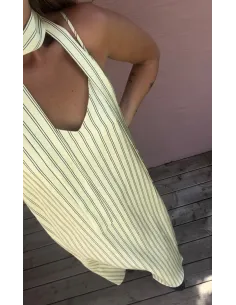 OBJCHILLI S/L LONG SLIP DRESS 2
