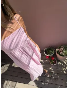JXALMIRA LINEN LONG DRESS
