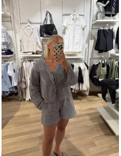 JXZOE SEERSUCKER LS TIE SHIRT 2