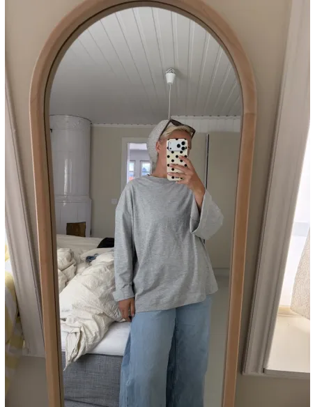 SLFCOLWOMAN LS OVERSIZED TEE