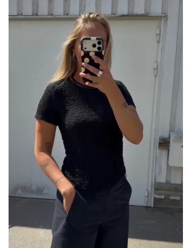 VMALISSIA SS ASYMMETRICAL O-NECK TOP