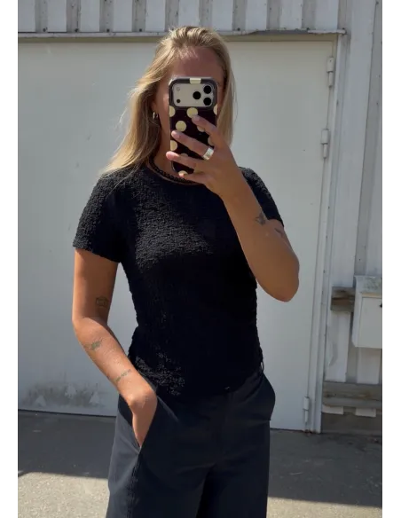 VMALISSIA SS ASYMMETRICAL O-NECK TOP