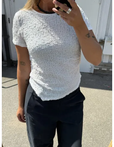 VMALISSIA SS ASYMMETRICAL O-NECK TOP