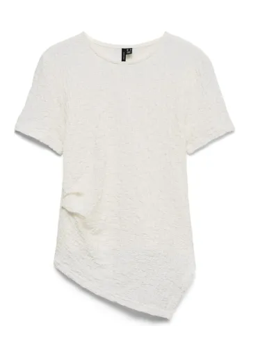 VMALISSIA SS ASYMMETRICAL O-NECK TOP