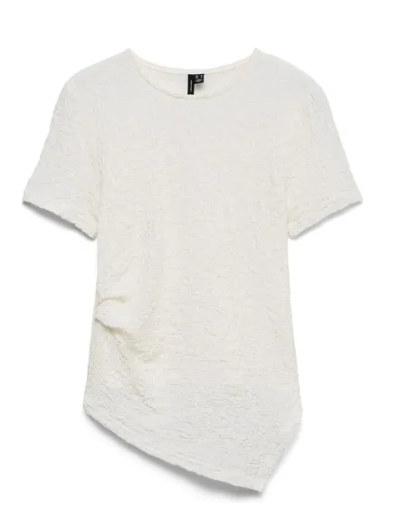 VMALISSIA SS ASYMMETRICAL O-NECK TOP