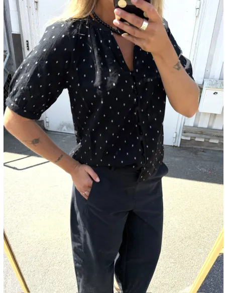 VMPRETTY DOBBY SS SHIRT