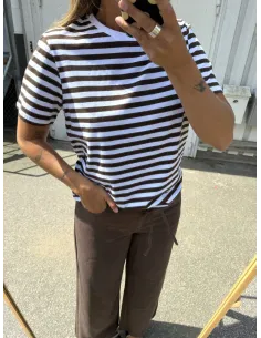 PCRIA SS TEE STRIPES NOOS