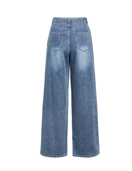OBJROSIE MW WIDE JEANS NOOS