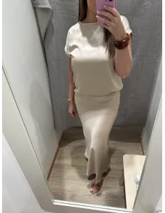VIELLETTE SATIN TOP