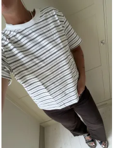 SLFESSENTIAL SS STRIPED BOXY TEE NOOS