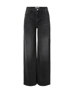 PCSILKE MW WIDE JEANS BL NOOS 2