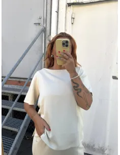 VMELLA 2/4 BOAT NECK TOP 2