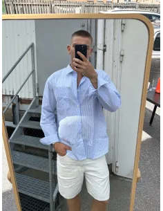 SLMRLXSANDER ISAK POPLIN LS SHIRT 2